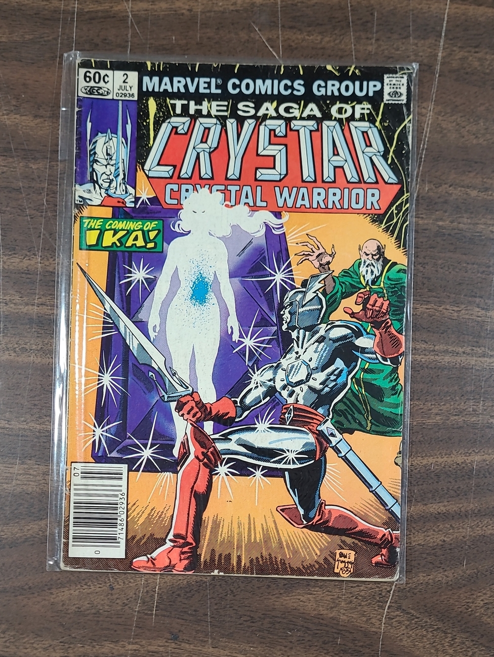 Marvel Crystar Crystal Warrior Comic Book #2 July Bagged